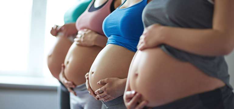 Vstup na cvičenia v telocvični pre budúce maminky