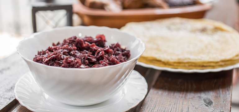 Červená kapusta - Degustačné menu pre 2 osoby z reštaurácie Husacina u Galika