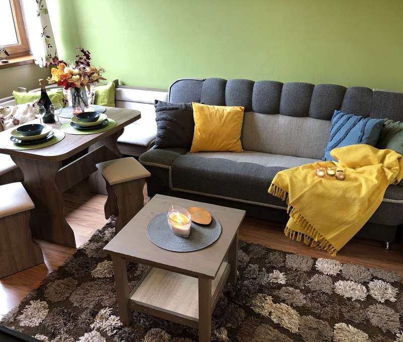 Apartmán č. 58 - obývacia miestnosť s TV