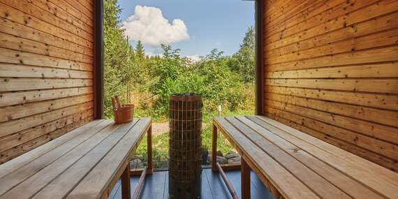 Pobyt v Škandinávskom domčeku - netradičné severské ubytovanie v prírode so saunou v lese a výhľadom na Tatry/Spišské Bystré