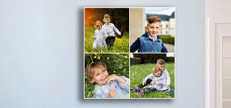 Koláž na plátne z vlastných fotografií, ktorá vydrží bez vyblednutia 