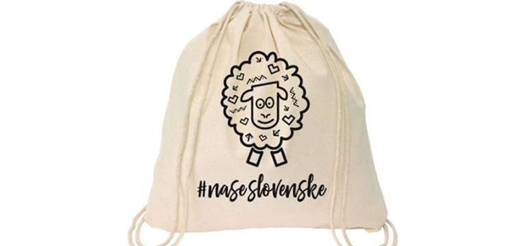Ovecka „cicmanka“ pre tradicné duše - Vrecúško na chrbát BIELE