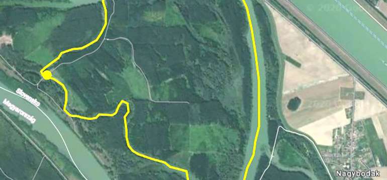 Mapa splavovanej trasy
