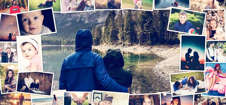 Koláž na plátne z vlastných fotografií - veľa rozmerov na výber