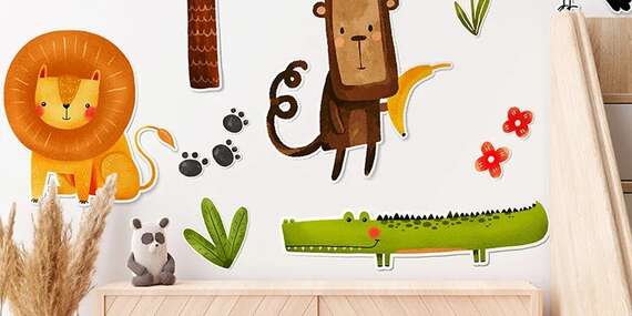 Rozžiarte detskú izbu jedinečnými ekologickými nálepkami - možnosť doplniť meno dieťaťa/Slovensko