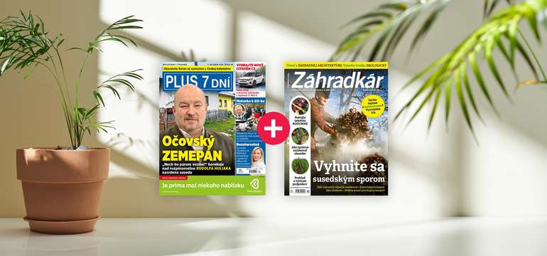 Ročné predplatné: Výhodný balík PLUS 7 DNÍ + ZÁHRADKÁR