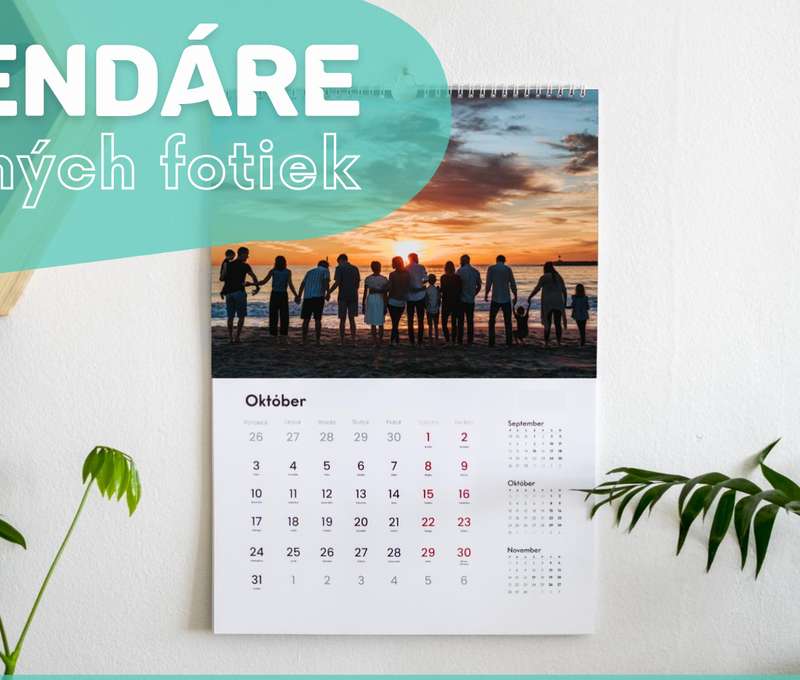 Stolové a nástenné fotokalendáre s vlastnými fotkami od Typocon