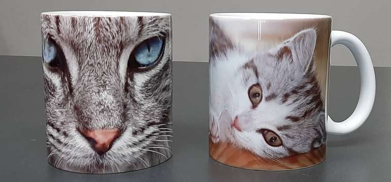 Klasický keramický hrnček, biely 330 ml (výška 95 mm, priemer 82 mm)