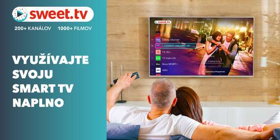 BLACK FRIDAY: Predplatné online TV, prémiových filmov a rozprávok na SWEET.TV s viac ako 200 kanálmi/Slovensko