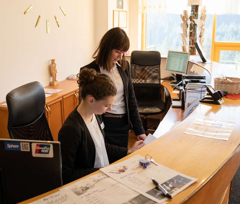 Rodinný hotel Boboty*** vo Vrátnej – recepcia