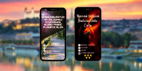 Vonkajšie únikové hry s mobilnou aplikáciou v Bratislave/Bratislava - Staré mesto