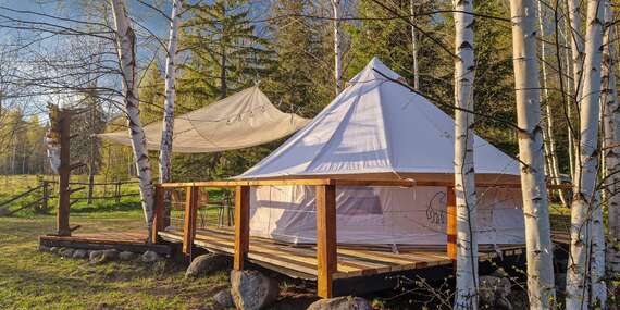 Netradičný pobyt v glampingovom stane v srdci Tatier v Glamping Štôla/Štôla