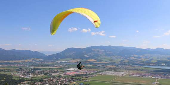 Tandemový paragliding z výšky až do 1000 metrov nad Donovalmi alebo na Straníku v Žiline/Slovensko - Donovaly - Nová Hoľa (za prevádzky lanovky), Žilina - Straník