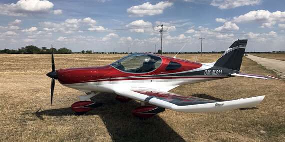 Zážitkový let na skvelom dizajnovom lietadle Bristell - aj s možnosťou pilotovania/Letisko Kvetoslavov (pri Šamoríne)