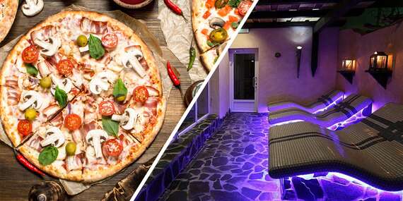Pizza podľa vlastného výberu a 4-hod. vstup do wellness na Prednej Hore pre 2 osoby/Muráň - Predná Hora