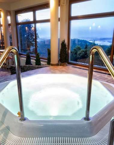 SPA zóna ponúka plavecký bazén, detský bazén, fínsku saunu, infrasaunu, parný kúpeľ a dve jacuzzi