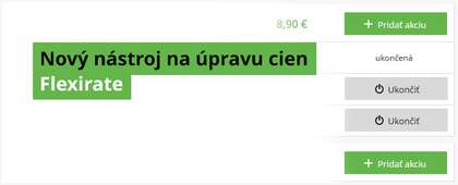 Nový nástroj na úpravu cien - Flexirate