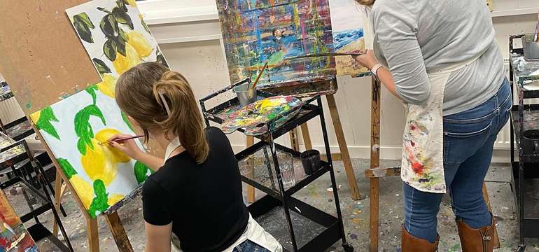 Zážitkové maľovanie v Art Ateliéri A
