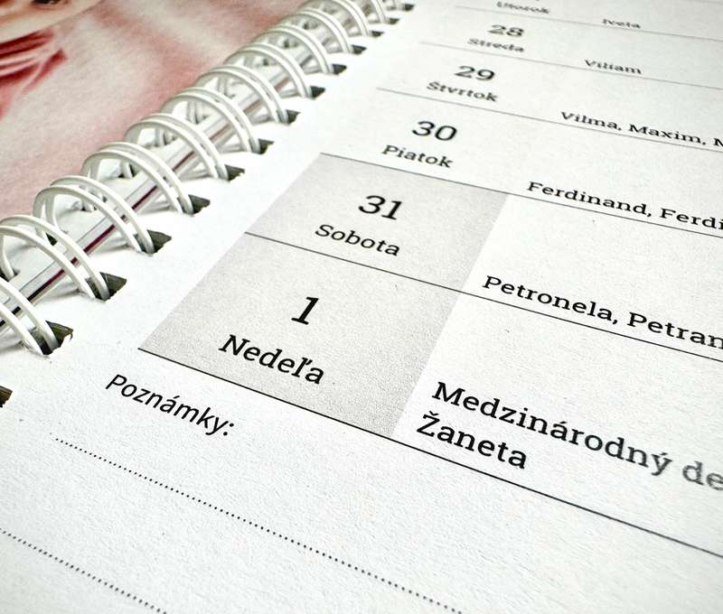 Nájdete v ňom ročný, mesačný a aj týždenný prehľad