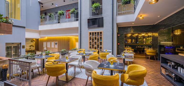 Moderní a stylový interiér hotelu Allora Hotel Budapest 4****