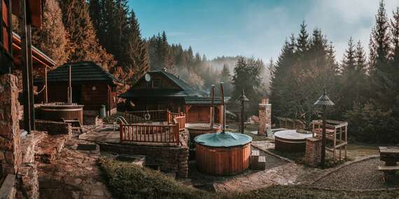 Sudopark s vírivkou pod holým nebom v horských lesoch Kysuckých Beskyd/Čadca - Klokočov