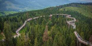 Chodník korunami stromov vzdialený len pár kilometrov od ubytovania