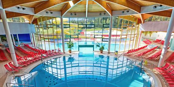 Termálny aquapark Meander Oravice s celoročnými bazénmi/Tvrdošín - Liesek - Vitanová - Oravice