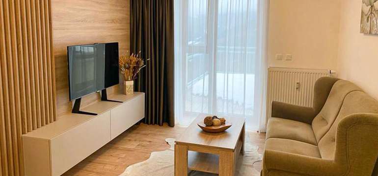 Apartmán v apartmánovom dome Kľak- obývačka