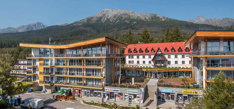 Hrebienok Resort nájdete priamo v centre Starého Smokovca