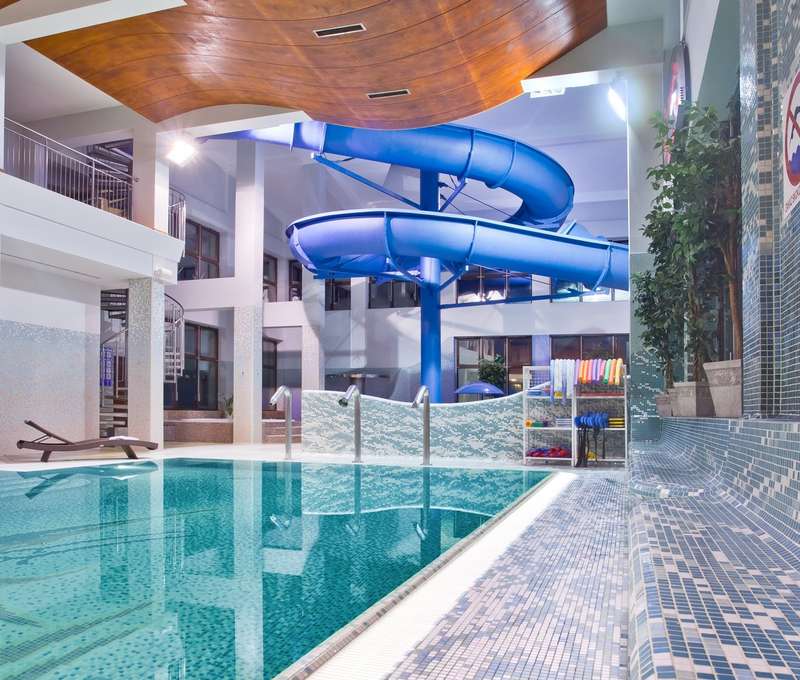 Poľský hotel Klimek**** má vlastný aquapark s bazénom, vírivkou a toboganom