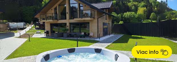 Štýlové Chalety v Pieninách na brehu Dunajca 