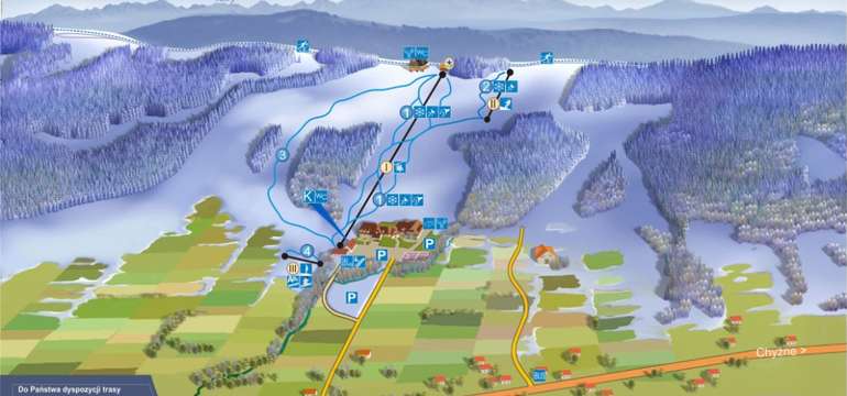 Kompleks Beskid*** stojí hned u lyžařského svahu