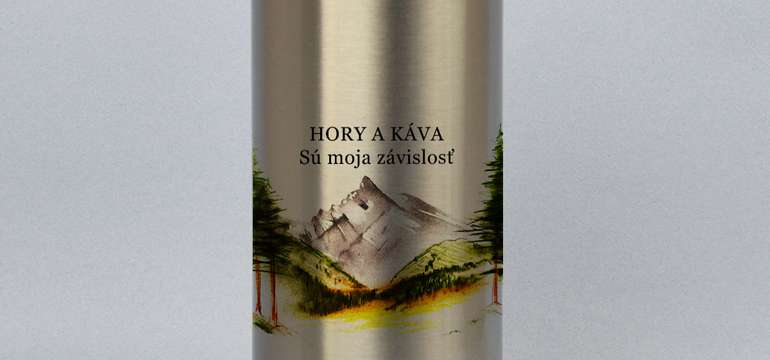Turistická termoplechovka (500 ml) - kov, plast