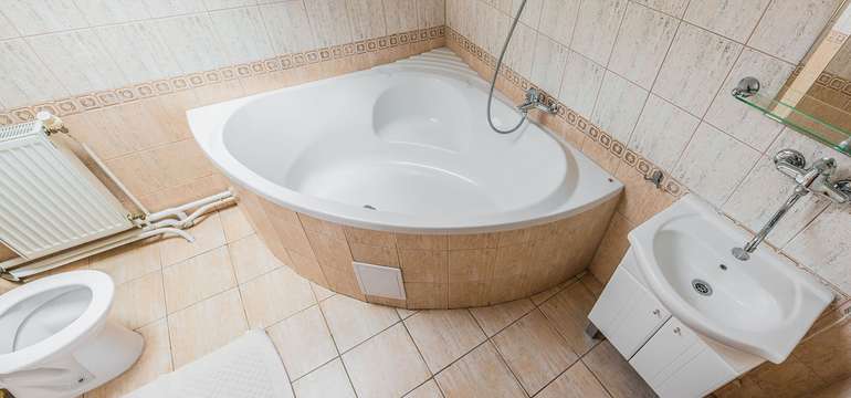 Kúpelňa v Boutique Hotel Empress**** 