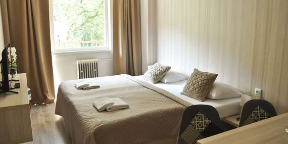 Apartmány hotela Garni na Považí s dieťaťom do 12 rokov zdarma + domáca Sacherka, káva a obrovská pizza / Považská Bystrica