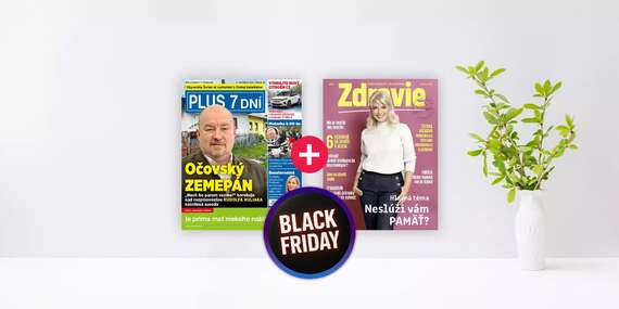 BLACK FRIDAY: Ročné predplatné: Výhodný balík PLUS 7 DNÍ + ZDRAVIE/Slovensko