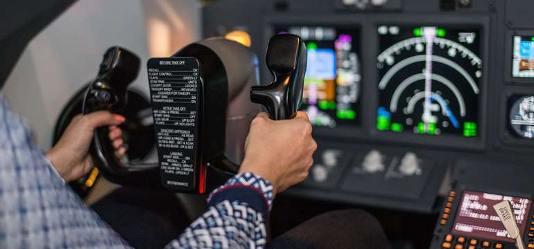 Let na simulátore Boeingu 737