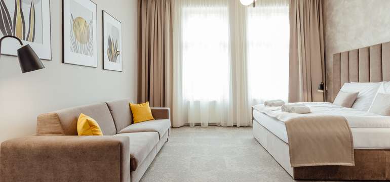 Útulné ubytovanie v izbe exclusive v Boutique Hotel SIGLISBERG **** 