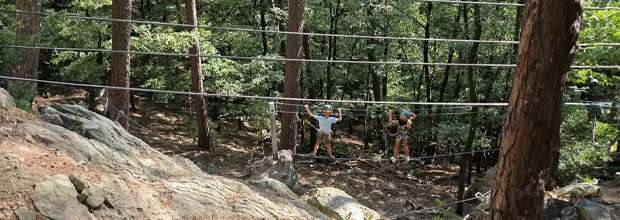 Detský ferratový kurz v teréne v s inštruktorom