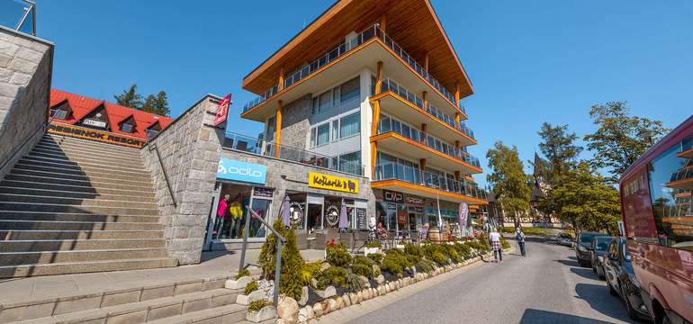Hrebienok Resort nájdete priamo v centre Starého Smokovca