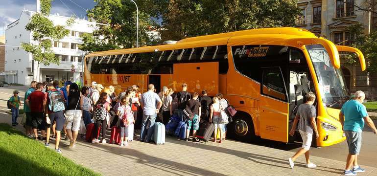 Doprava moderným autobusom Regiojet Fun & Relax