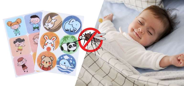 Prírodný repelent proti komárom vonku – 72 náplastí