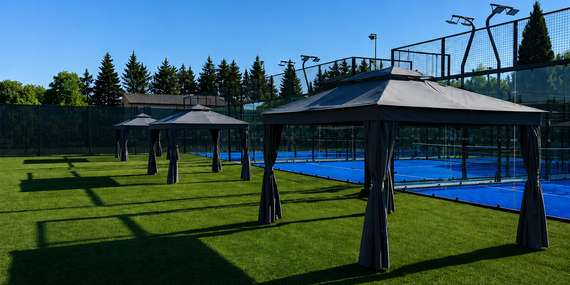 Padel na nových panoramatických kurtoch v areáli Hotela Victoria/Martin