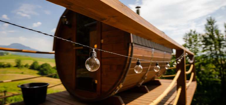 Fínska sauna s úžaswným výhľadom