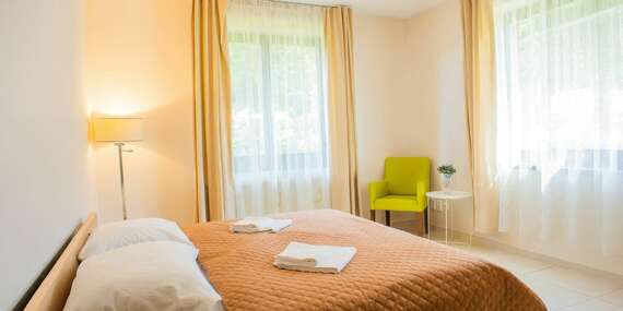 Chill Garden Apartments v Trenčíne s wellness alebo prehliadkou Trenčianskeho hradu/Trenčín