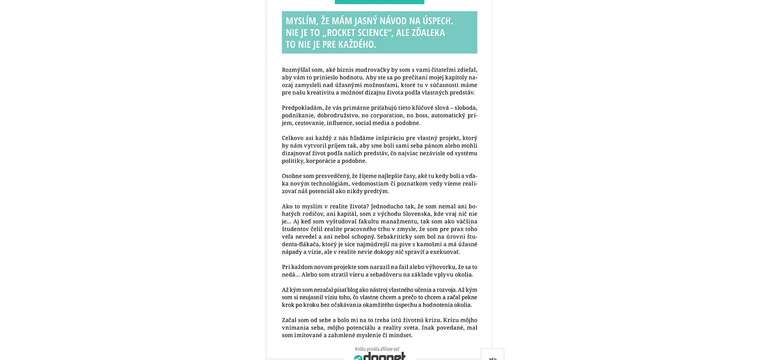 Ukážka z knihy Tvorba úspešného zarábajúceho blogu