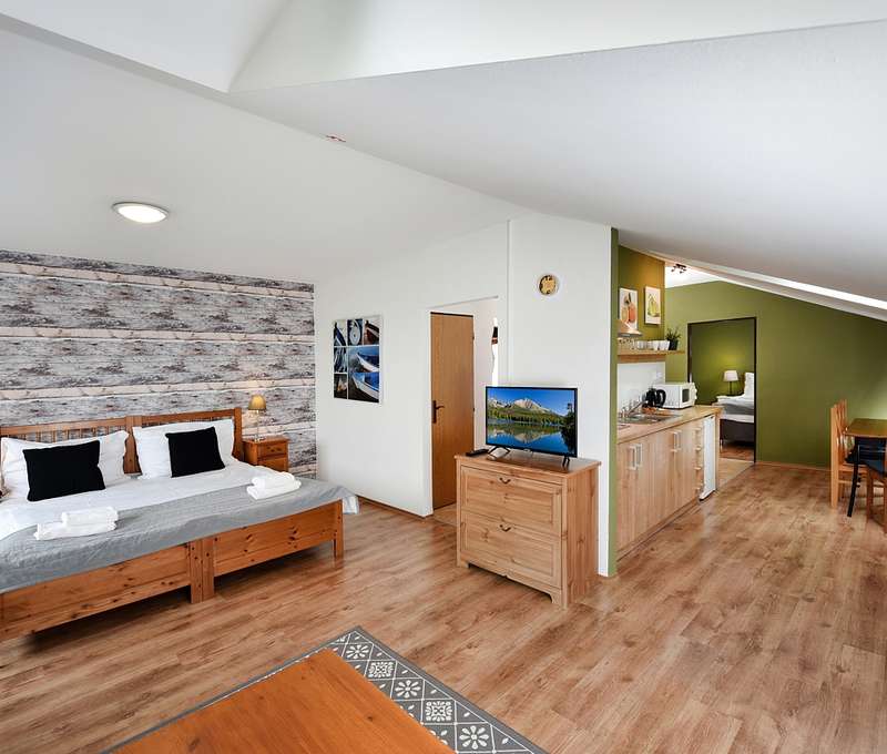 Aplend Velký Slavkov nabízí různé typy ubytování (na fotce apartmán)