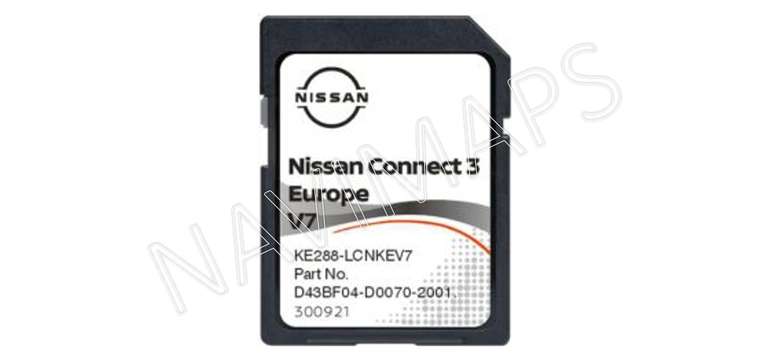 SD karta Nissan Connect 3 mapy 2022 Európa