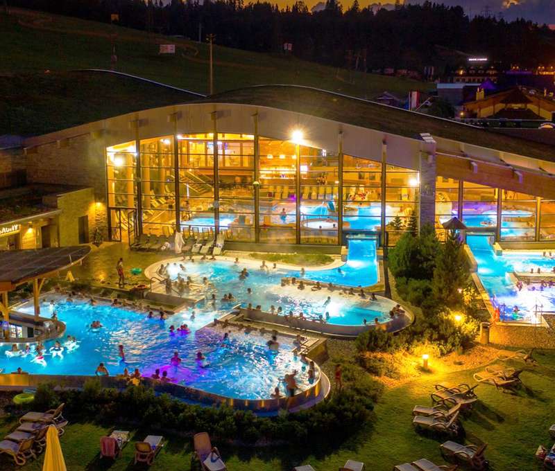 Poľský SPA komplex Terma Bania sa delí na 3 hlavné zóny: Relax, Fun a Saunárium
