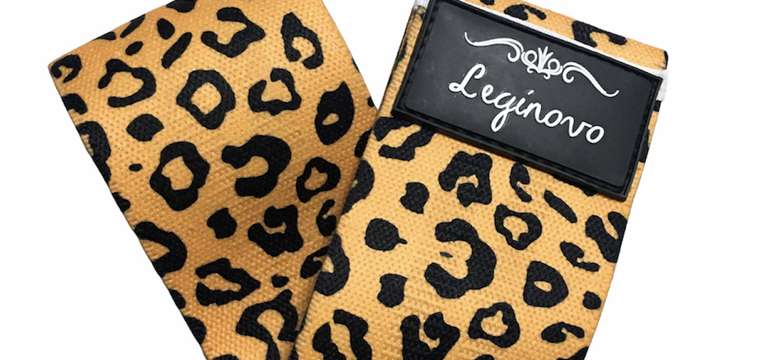 Booty Band oranžová leopard